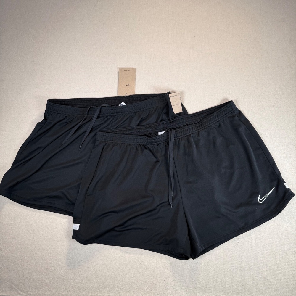 Nike Womens Dri-FIT Academy Soccer Shorts Black White XXL New Other